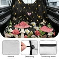 thumbnail image 6 of Drydeepin Butterfly Mushroom Daisy Car Seat Covers for Backseat, Starry Night Rear Bench Seat Cover Towel Saddle Blanket Seat Protector Universal Auto Accessories for Trucks Van SUV, 6 of 7