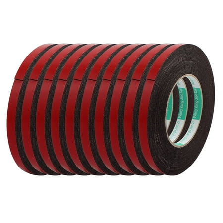 10Pcs 10mmx1mm Double-sided Self Adhesive Shockproof Sponge Foam Tape 10m Length