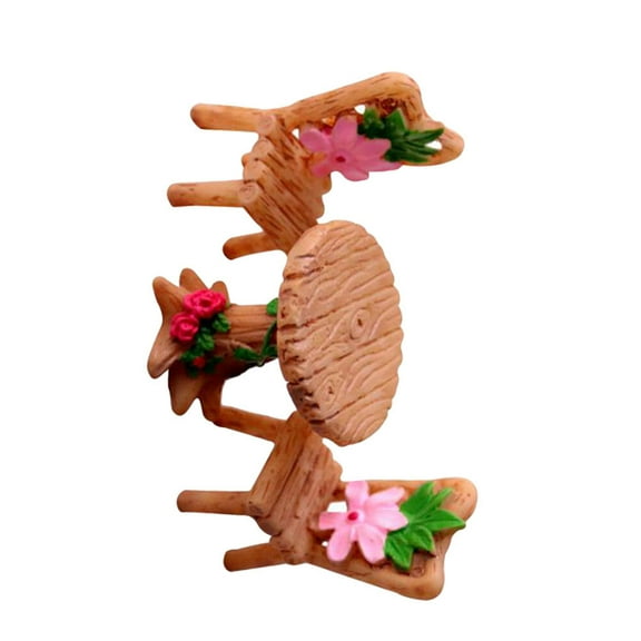 FRCOLOR Mini Resin Furniture Miniature Landscape Accessory Dollhouse Table