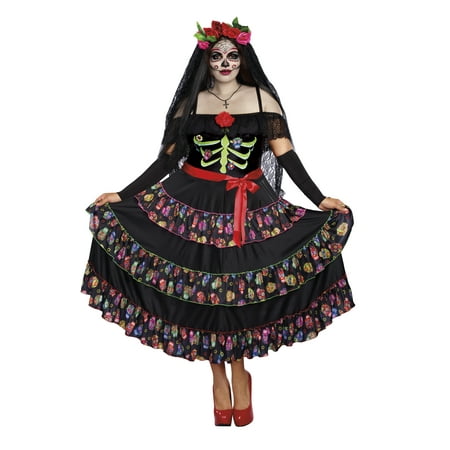 Dreamgirl Women's Plus-Size Lady of the Dead Costume