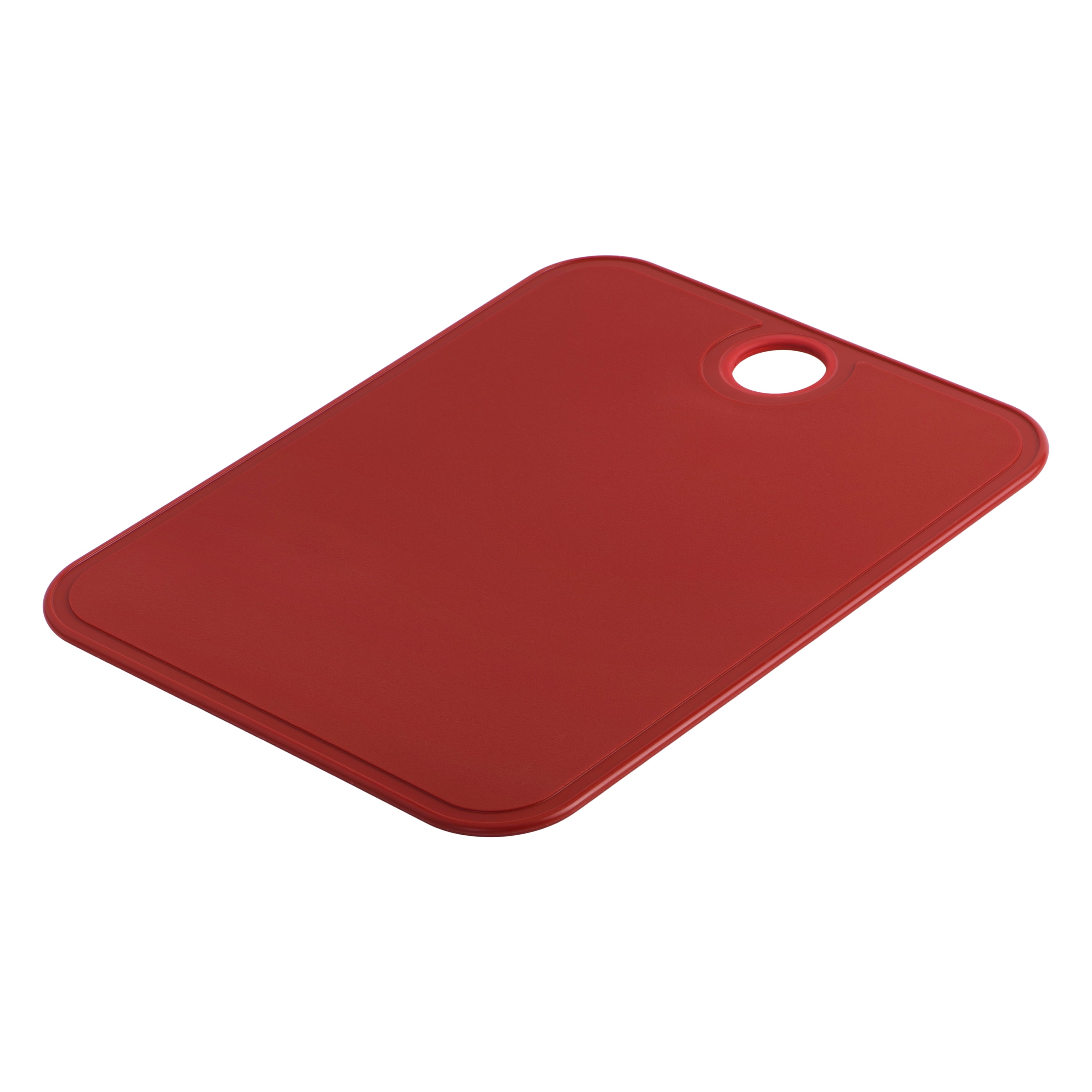 HUBERT® Red Polypropylene Cutting Board with Grippers - 12L x 18W x 1/2H