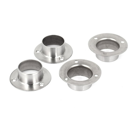 Uxcell 1.26" Tube Dia Wardrobe Hanging Rail Rod Bracket Socket Holder,4 Pack