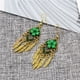 thumbnail image 4 of Las Mujeres Cuelgan Los Pendientes Bohemios Del Rhinestone de Ganchos Del Oído de La Joyería Verde, 4 of 6