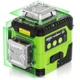 thumbnail image 1 of Huepar Laser Level with Digital Angle Screen, 3 x 360&Acirc;&deg; Self Leveling High Brightness 12 Green Cross Line Laser for Construction and Picture Hanging, 40, 1 of 9