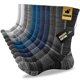 thumbnail image 1 of Calcetines de algodón Niorasen para hombre, 5 pares, acolchados, 1 of 9