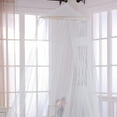 thumbnail image 2 of Light Blue Oasis Round Hoop Polyester Sheer Mosquito Netting Bed Canopy, 2 of 4