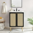 thumbnail image 2 of Modway Chaucer 24" Bathroom Vanity Cabinet (Sink Basin Not Included) in Black, 2 of 10