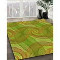 thumbnail image 3 of Ahgly Company Machine Washable Indoor Square Transitional Pistachio Green Area Rugs, 7' Square, 3 of 7