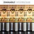 thumbnail image 4 of Luxrite E12 LED Chandelier Frosted Light Bulbs, Dimmable, 60 Watt Equivalent, 2700K Warm White, 450 Lumens, Blunt Tip, 12-Pack, 4 of 7