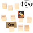 thumbnail image 1 of 10pcs Natural Wood Photo Holder Versatile Photo Stand Tabletop Wooden Display Holder Business Card Stand Base, 1 of 5