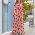 thumbnail image 3 of Robe Longue Motif Fruits Tropicaux Été Robes de Soirée Luxe 2024 Robe pour Filles, 3 of 4