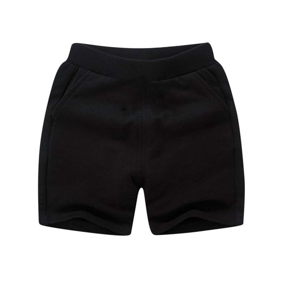 AVTOIFY Girls Shorts, Shorts for Girls, Children's Summer Solid Color Casual Sports Pants With Pockets and Flower Buds Shorts For Kids, Toddler Girl Clothes, Girls Summer Clothes, Black