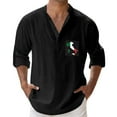 thumbnail image 2 of Shirt Top down Graphic T Shirt Men Mesh Sleeve Shirt Microfiber Tee Shirts for Men Printed Sleeve Long Sleeve Lightweight Shirt Men Mens Short Sleeve Crotch Shirt Button down Romper Button Romper Men', 2 of 4
