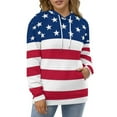thumbnail image 4 of Abstract USA Flag 3D Print Hoodie Men Women Autumn Thin Pullover Sweatshirt Vintage Streetwear Tops, 4 of 6