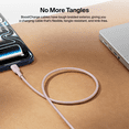 thumbnail image 4 of Belkin BoostCharge Braided USB-C Cable (5ft) for iPhone 16, 15, Galaxy S25, S24 & More - Rose Gold, 4 of 8