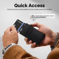 thumbnail image 2 of Cartera YESIIW Pop Up Slim con Clip para Dinero y Bloqueo RFID Negra, 2 of 8