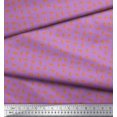 thumbnail image 2 of Soimoi Moss Georgette Fabric French Horn Musical Instrument Print Fabric by Yard 42 Inch Wide, 2 of 3