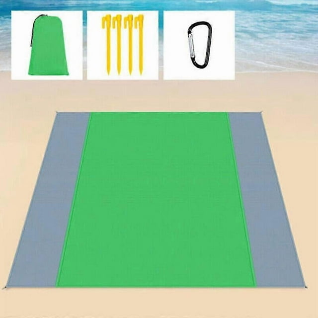 Tapis de Plage Anti-Sable Couverture de Pique-Nique Imperméable Camping Extérieur Voyage