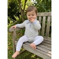 thumbnail image 4 of RUINIXCW Baby Boy Fall Romper Stripe Print Buttons Turn Down Collar Long Sleeve Infant Bodysuits Jumpsuits, 4 of 9