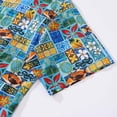 thumbnail image 4 of YIUME Men's Hawaiian Shirt Vintage Cotton Button-down Short Sleeve Aloha Shirt, 4 of 8