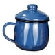 thumbnail image 3 of Taza de esmalte hecha a mano, para acampar, té, café, esmaltada para restaurante. Azul, 3 of 9