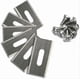 thumbnail image 1 of 30pcs for Husqvarna mower blades with double sharp stainless steel blades 36.5*18.5*0.65mm, Versailles, 1 of 4