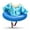 Blue, variant on SwimSchool Inflatable Tot Trainer Pool Float, Adjustable Strap, Blue Sea Friends, Ages 2-4
