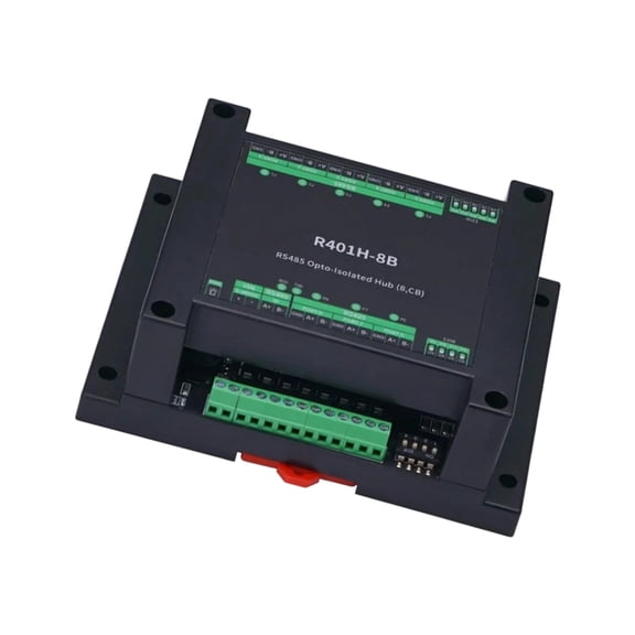 Expandable RS485 Opt Isolation Serials Hub for Node Networking up to 32 Devices Featuring Efficient Communication
