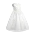 thumbnail image 3 of iiniim Kids Girls Floral Lace Wedding Birdesmaid Long Ball Gowns Birthday Party Fancy Dress up, 3 of 7