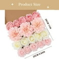 thumbnail image 3 of Artificial Flowers Combo Set, Mix of Roses Peonies Dahlias with Stems for Diy Wedding Bridal Bouquets Centerpieces Home Decor, Fall Flowers Artificial for Decoration Harlik, 3 of 7