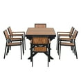 thumbnail image 5 of Newboti Furniture Experience Outdoor Dining Freedom with a Flexible Set Including Six Chairs and a Table that Extends from 62.9 to 82.6 Inches for Personalized Arrangements 65145, 5 of 16