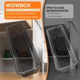 thumbnail image 4 of Juego organizador de cajones WOWBOX de plástico transparente, 24 piezas, 4 of 6