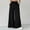 Black, variant on Womens Wide Leg Summer Pants Flowy Palazzo Beach Pants Boho Drawstring High Waisted Trousers Black