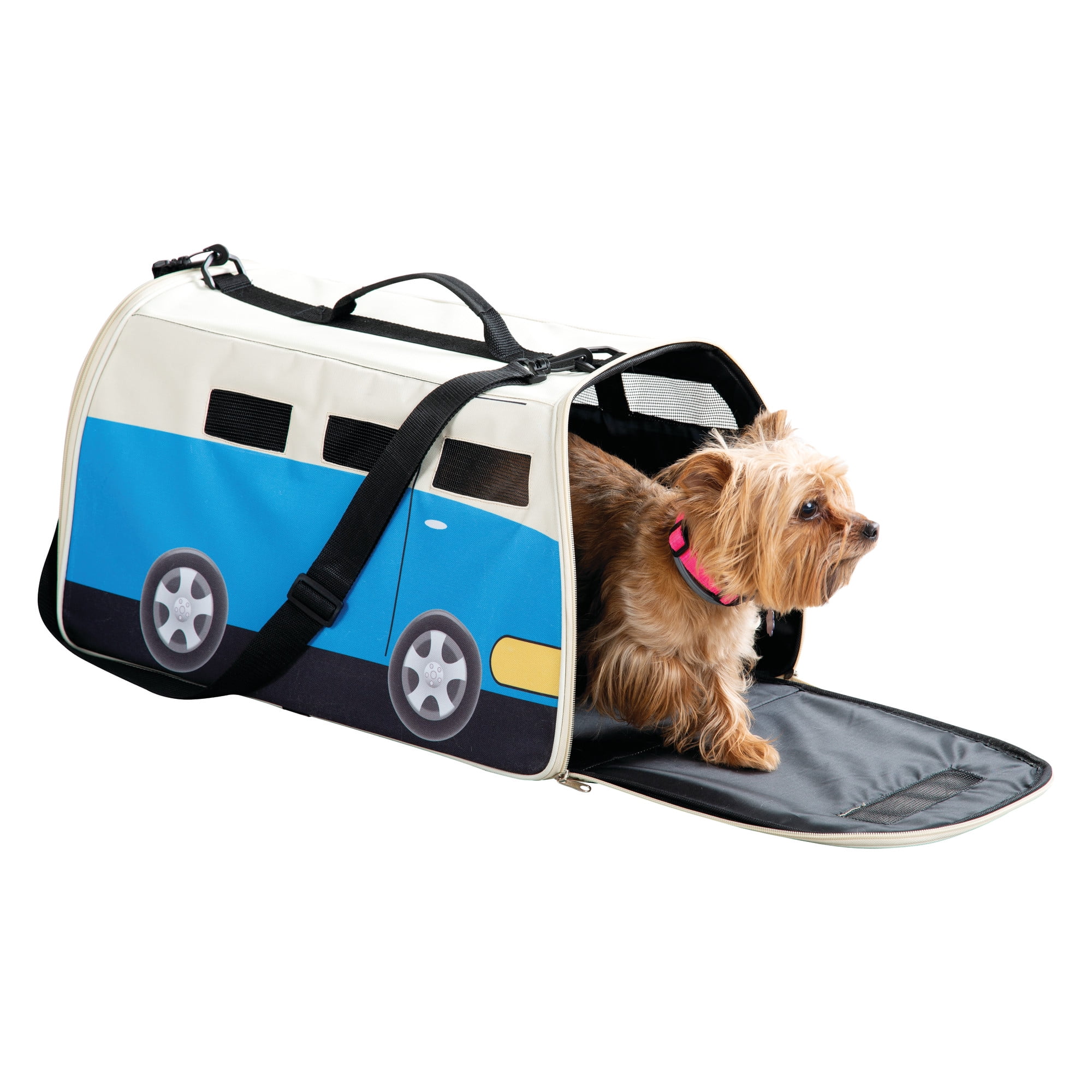Etna Happy Camper Pet Carrier Cute RV Shaped Small Dog
