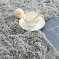 thumbnail image 5 of LOCHAS Luxury Round Fluffy Area Rugs for Bedroom Kids Nursery Rug Super Soft Living Room Home Shaggy Carpet 4 Feet, Gray, 5 of 6