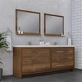 thumbnail image 2 of Alya Bath Sortino 84" Wood Bathroom Vanity with Acrylic Sink in Brown, 2 of 7