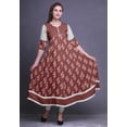thumbnail image 2 of Bimba Kurti Long Imprimé pour Femmes Anarkali Robe Tunique Indienne Décontractée, 2 of 5