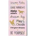 thumbnail image 1 of Great Art Now Unicorn Rules by Lauren Gibbons, Canvas Wall Art, 10W x 20H, 1 of 2