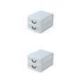 thumbnail image 4 of Organizador de caja de escritorio Matsuzay 2 capas blanco 2Conjunto, 4 of 6