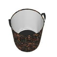 thumbnail image 3 of Fotbe Floral Laundry Basket with Handles, Waterproof Large Laundry Hamper, Wash Bag for Corner Dorm, Rolling Laundry Basket with Handles-Small, 3 of 8