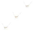 thumbnail image 3 of Collar de Amistad Qarigey Aleación Oro Plata, 3 of 6
