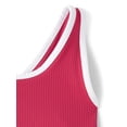 thumbnail image 3 of The Children's Place Girls Sleeveless Contrast Ribbed Cross Back Tank Top, Sizes XS-XXL, 3 of 3