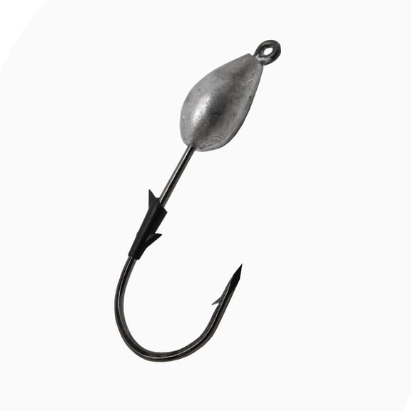 Eagle Claw TroKar SwimBait Head Size 1/2 oz., Block Chrome Hook, Lead