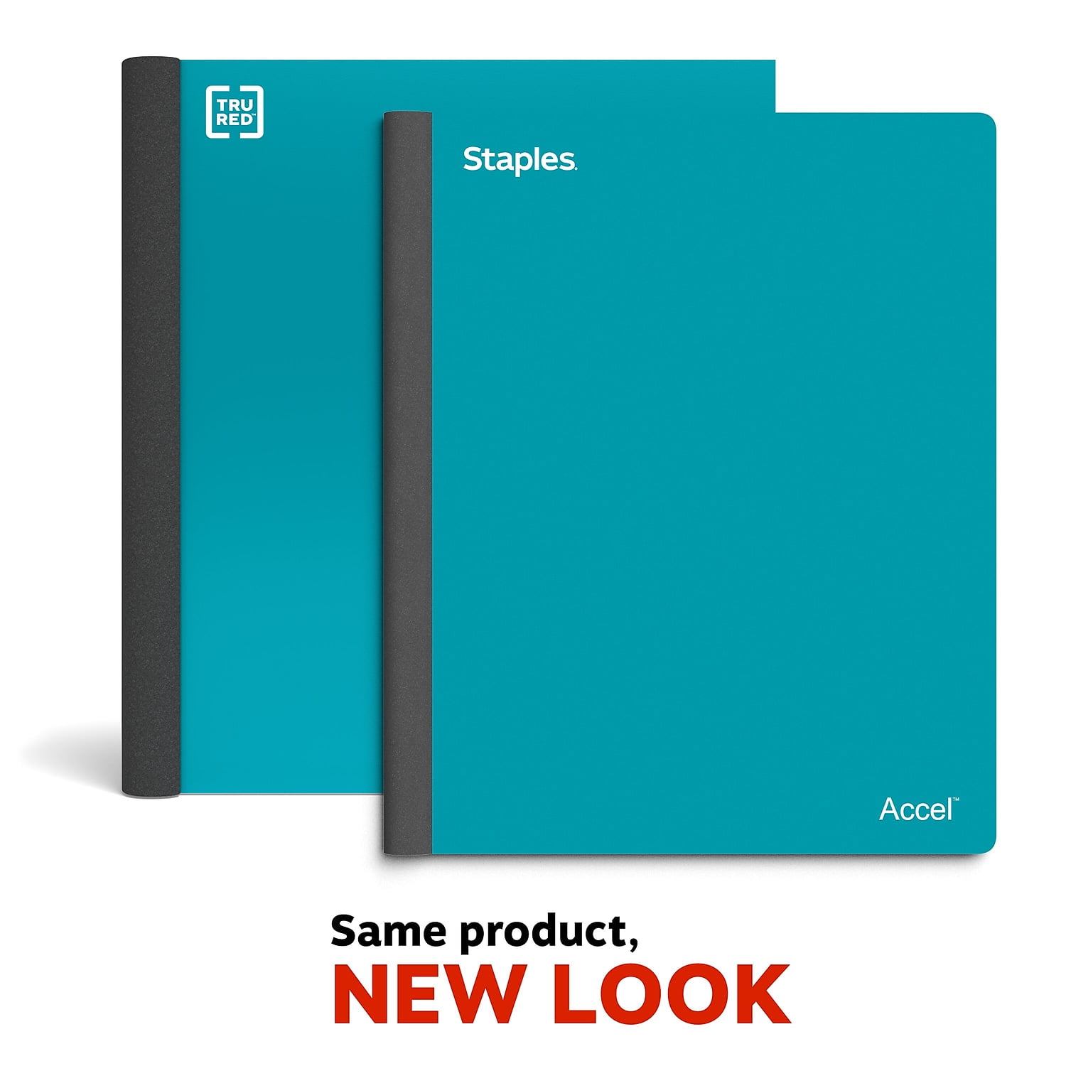 TRU RED 3-Subject 8.5 x 11 College Ruled Teal TR58333M