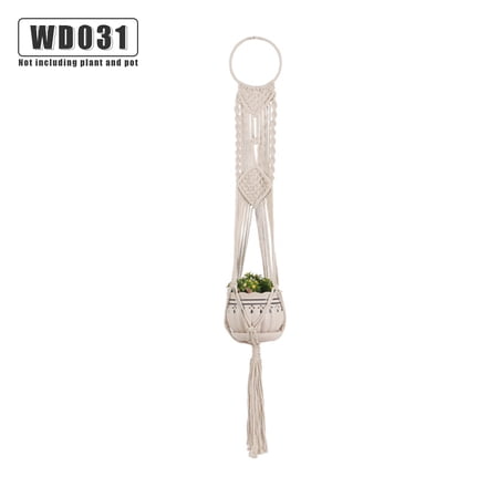 Flower Pot Hanger Indoor Outdoor Plants Hanging Basket Cotton Rope Plant Pot Holder  WD031