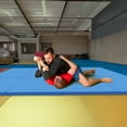 thumbnail image 6 of BalanceFrom 10ft x 4ft x 2in 4-Panel All-Purpose Folding Gymnastics Mat, Blue, 6 of 10