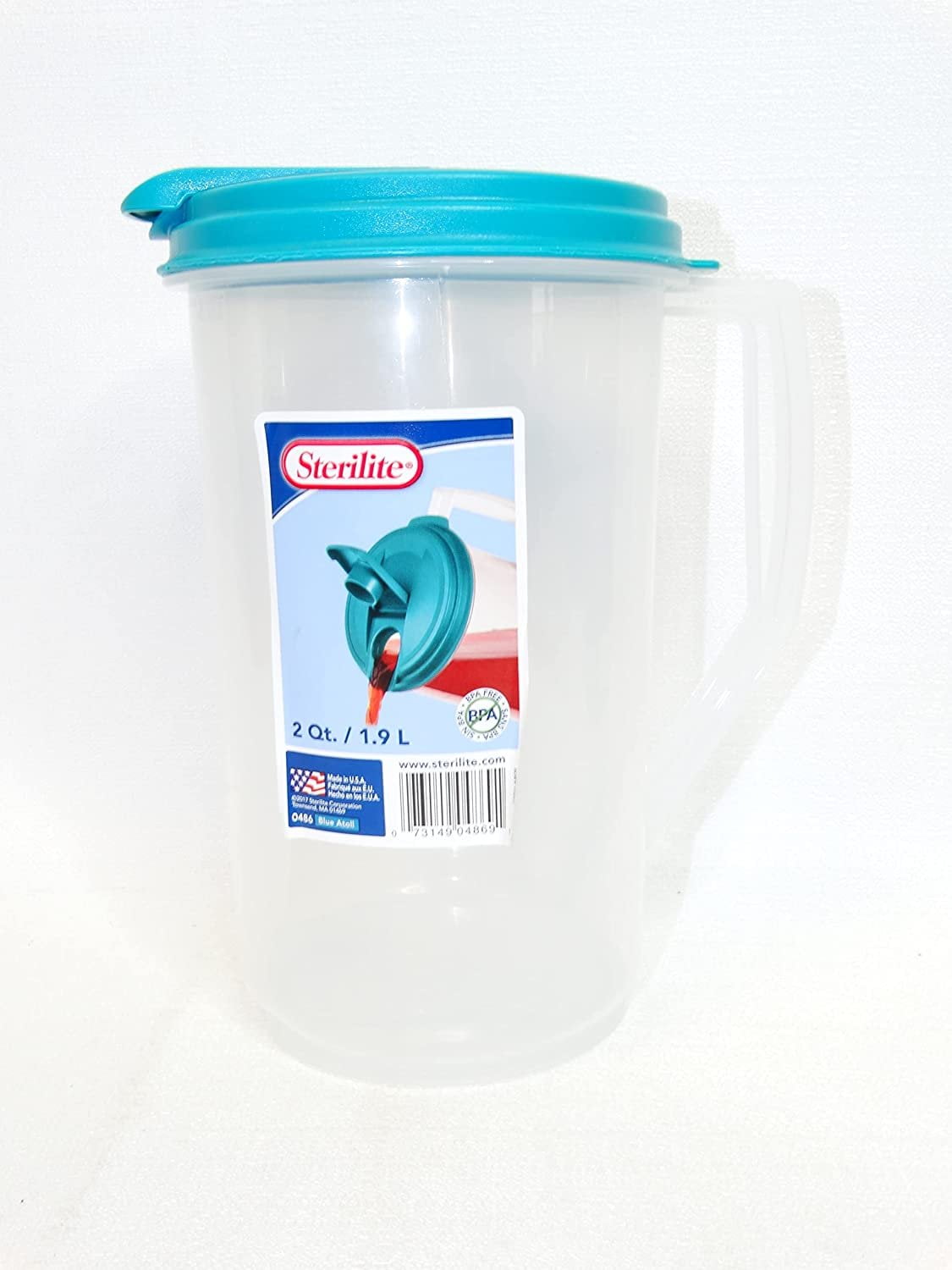 Takeya Airtight Pitcher 2-Quart Blue Dorm Must-Have Grad Party Accessory 