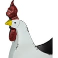 thumbnail image 6 of Zeckos Rustic White Finish Metal Rooster Planter - Indoor/Outdoor Decorative Flower Pot for Home and Garden - 15.5 Inches Long - Farmhouse Style Accent Piece, 6 of 11