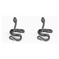 thumbnail image 2 of Qarigey Anillos de tamaño ajustable moda Animal gótico chapado amistad anillo accesorios aleación joyería suministro adornos negro Negro 2piezas Qarigey CBP283274, 2 of 6