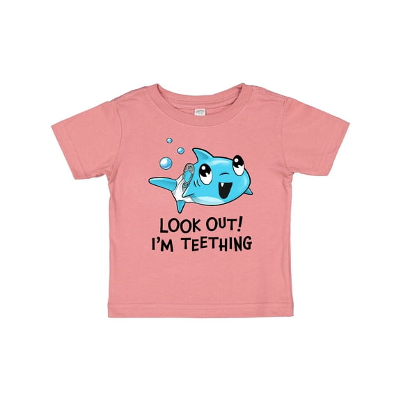 Inktastic Look Out I'm Teething- Cute Shark Boys or Girls Baby T-Shirt